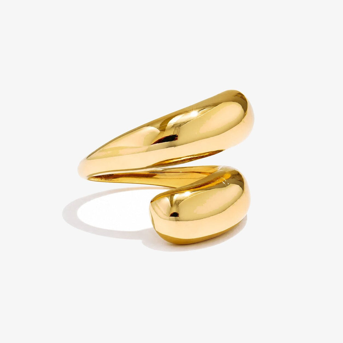 Anillo Ajustable Envolvente Enchapado En Oro 18K Anillo 04 ZAPRINI 