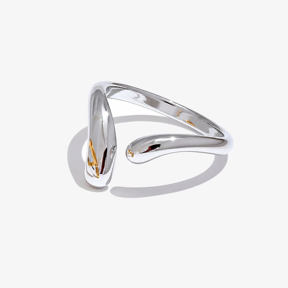 Anillo Ajustable Minimalista Enchapado En Oro 18K Anillo 03 ZAPRINI 
