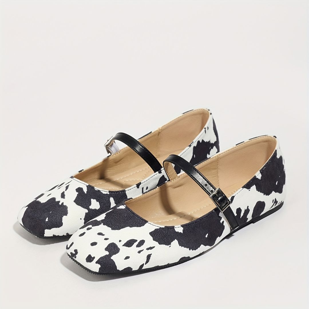 BAILARINAS CON ESTAMPADO ANIMAL Bailarina 3 ZAPRINI Negro 34 