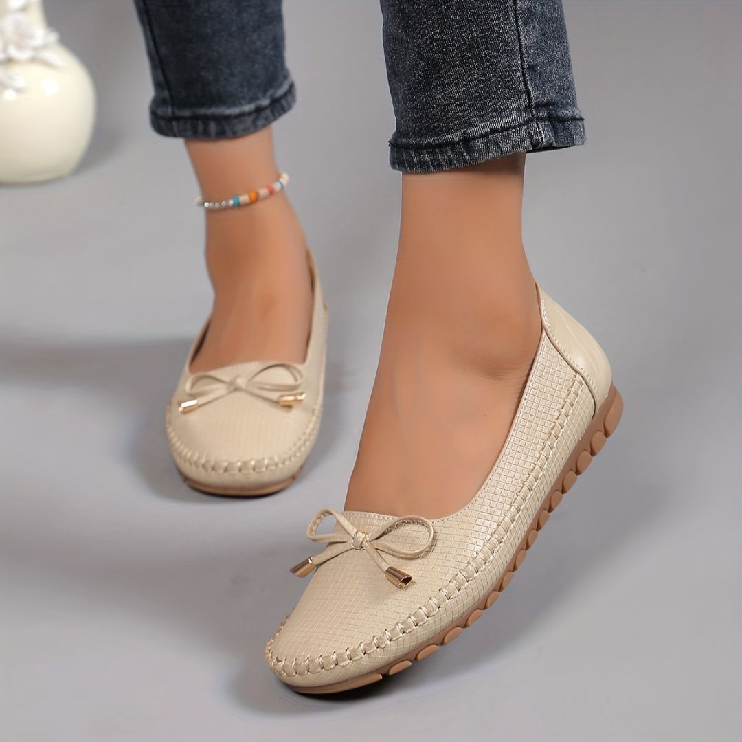 BAILARINAS CON LAZO Y PUNTA REDONDA Bailarina 2 ZAPRINI Beige 34 