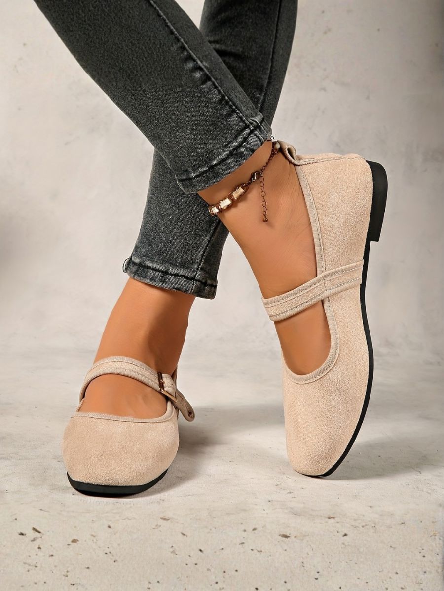 BAILARINAS DE PUNTA CUADRADA CON HEBILLA Bailarina 11 ZAPRINI Beige 34 