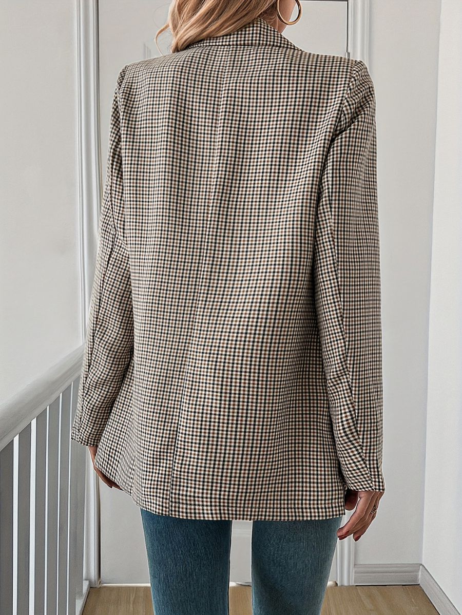 BLAZER A CUADROS CON DOBLE ABOTONADURA Blazer 11 ZAPRINI 