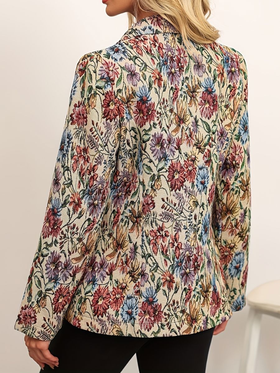 BLAZER CON ESTAMPADO FLORAL Blazer 12 ZAPRINI 