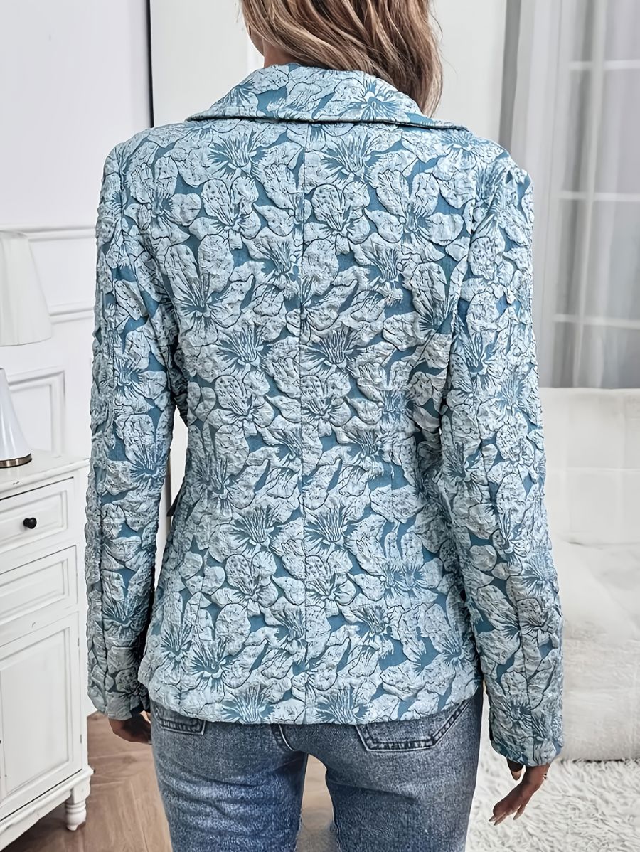 BLAZER CON TEXTURA FLORAL Blazer 02 ZAPRINI S 