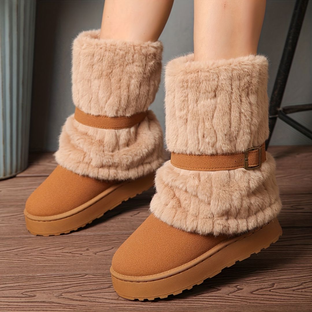 BOTAS DE MEDIA CAÑA CON AFELPADO Bota 22 ZAPRINI 