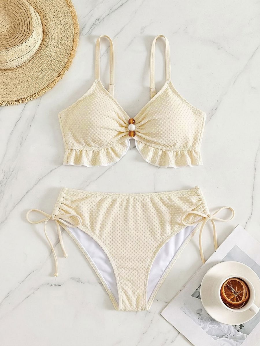 Bikini Con Textura y Lazos Bikini 09 ZAPRINI S 