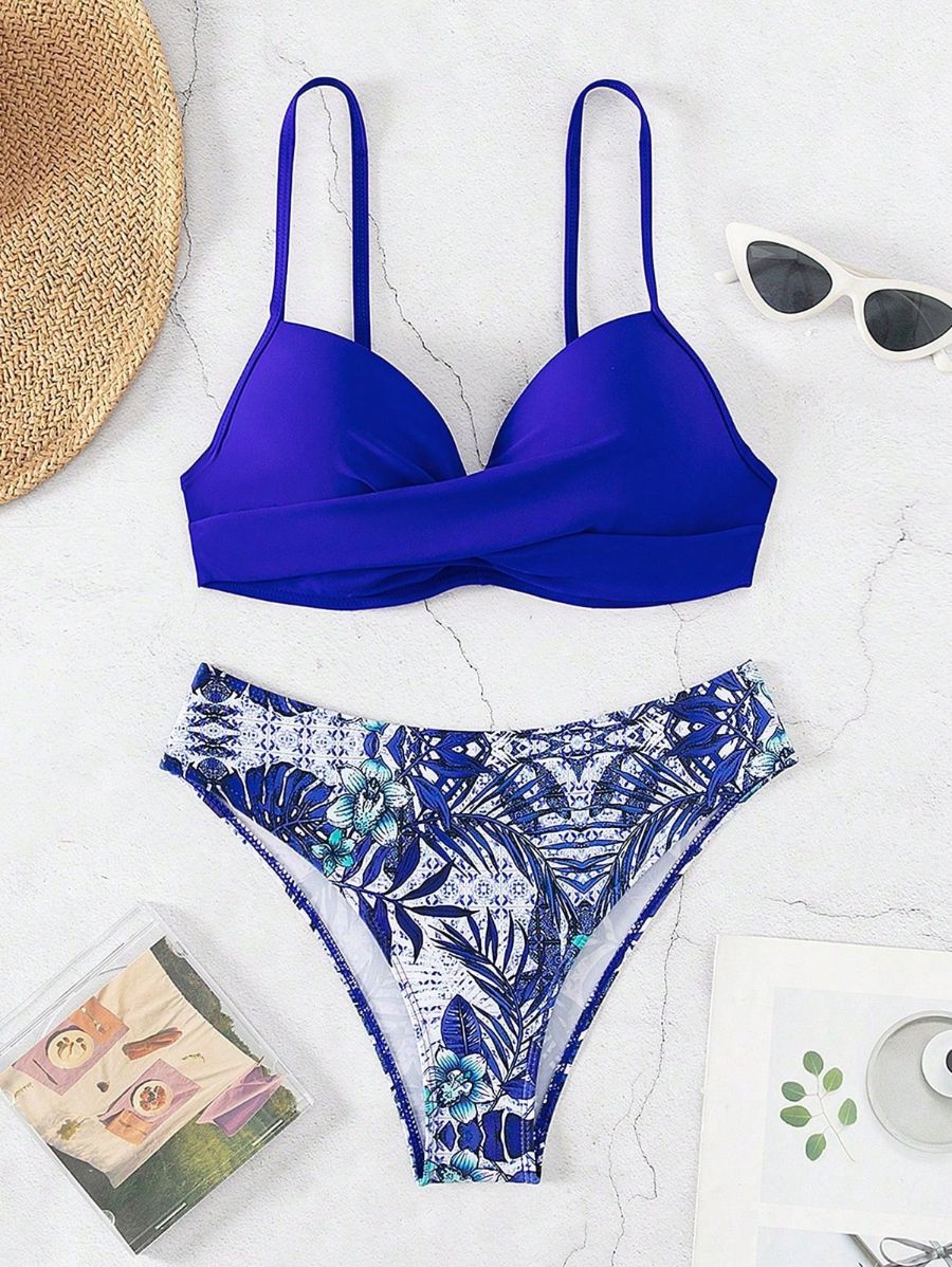 Bikini Push Up Con Estampado Tropical Bikini 07 ZAPRINI 