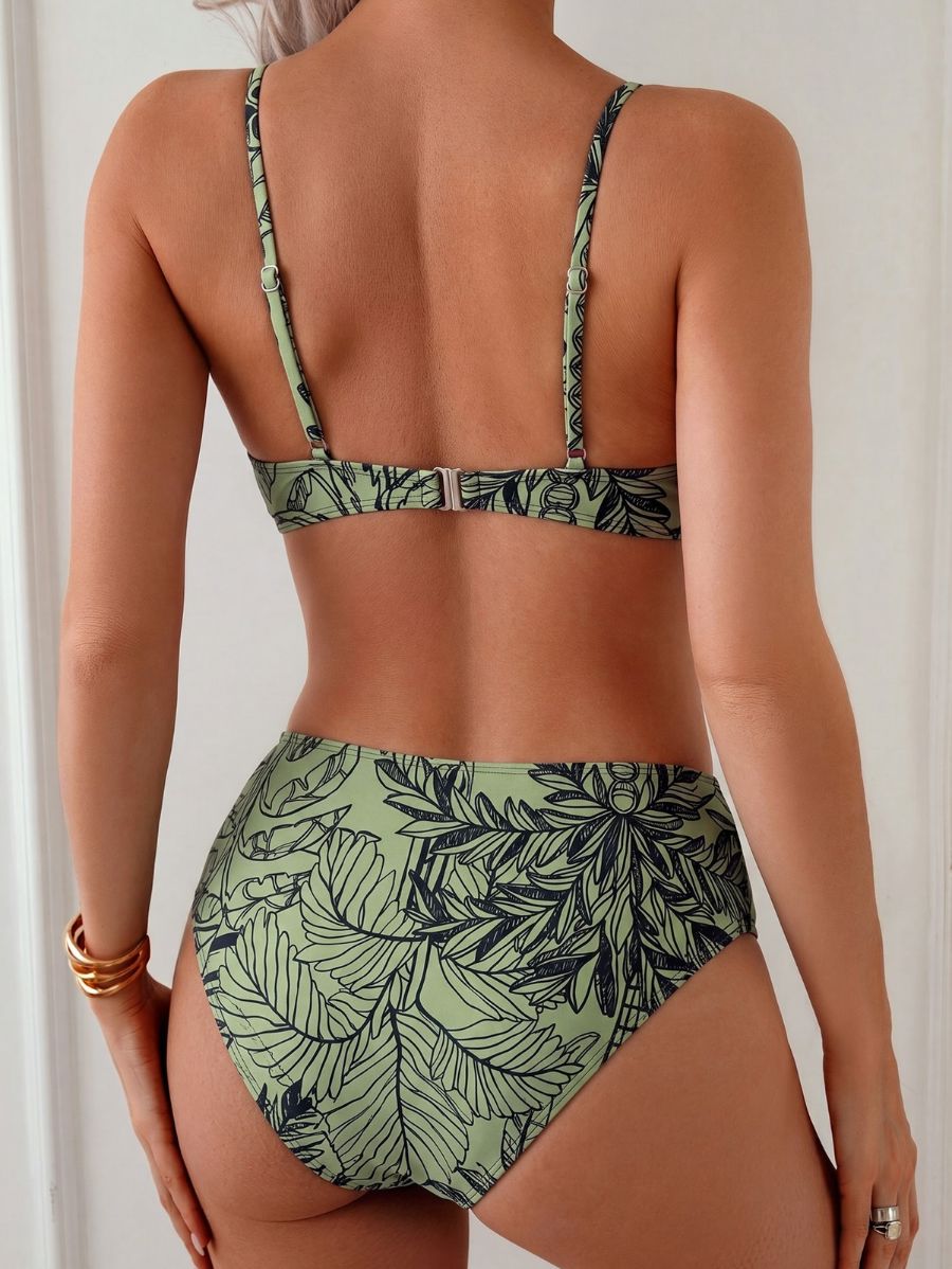 Bikini Push Up Estampado Con Detalle De Perla Bikini 14 ZAPRINI S 
