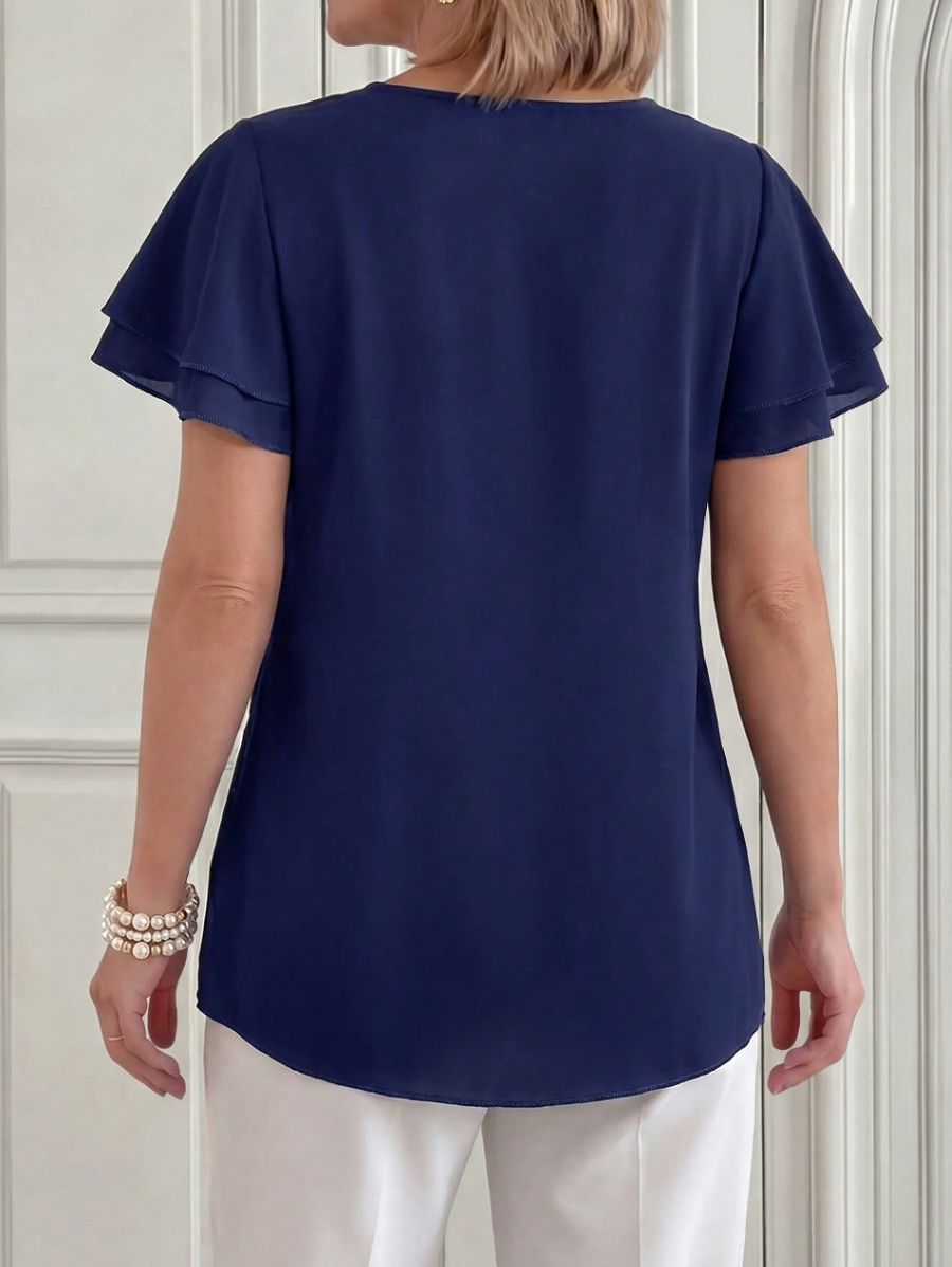 Blusa De Chifón En Capas Blusa 08 ZAPRINI 