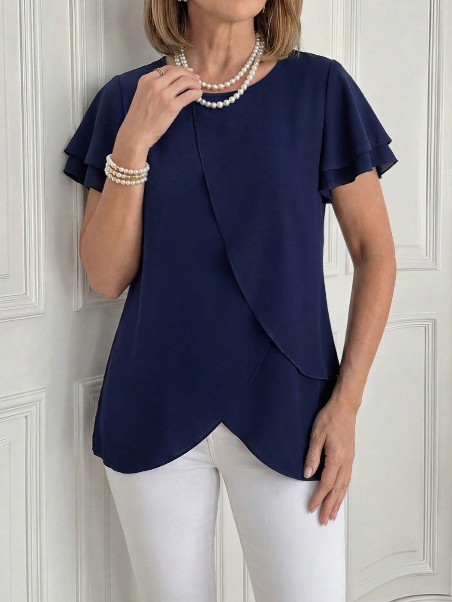 Blusa De Chifón En Capas Blusa 08 ZAPRINI 