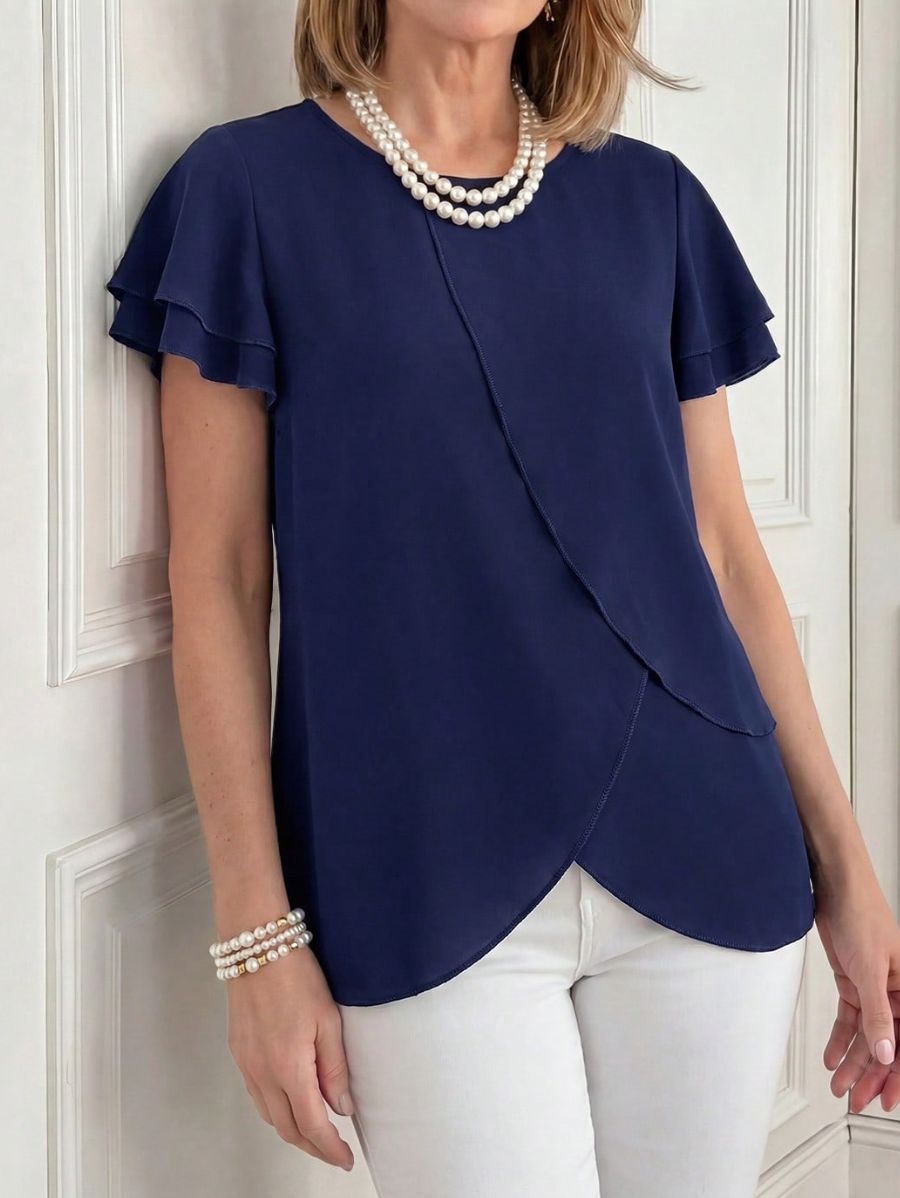 Blusa De Chifón En Capas Blusa 08 ZAPRINI 