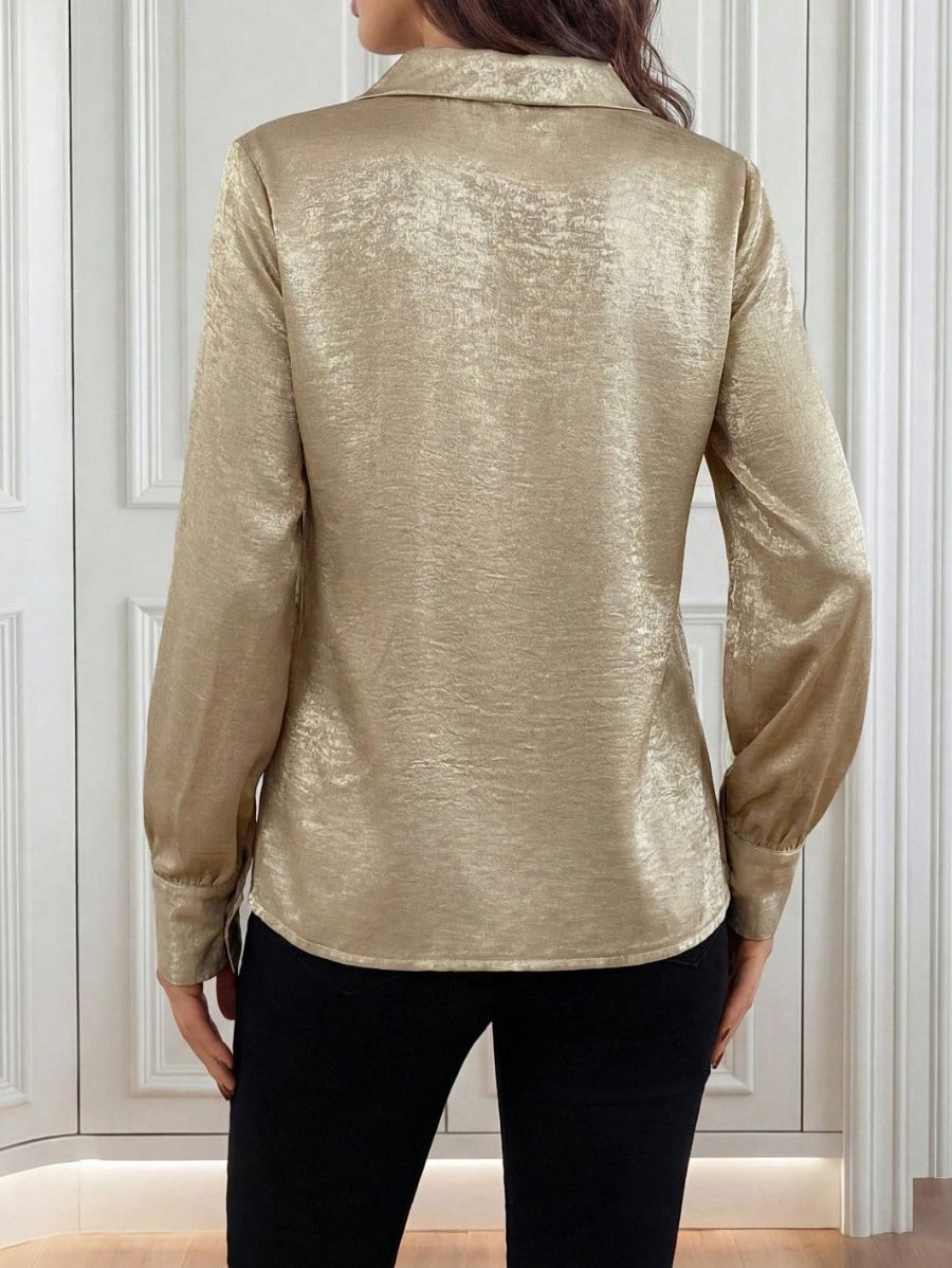 Blusa Manga Larga Con Lazo Blusa 01 ZAPRINI S 