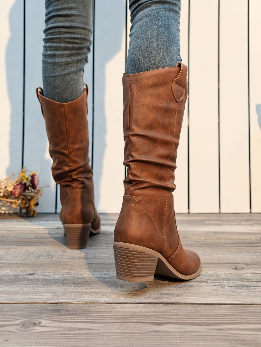 Botas De Tacón Texanas Bota 28 ZAPRINI 