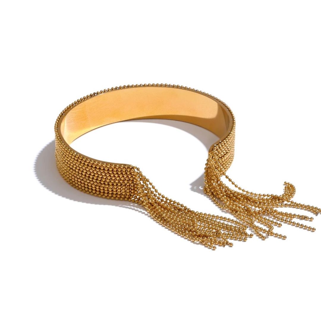 Brazalete Con Borlas Enchapado En Oro 18K Brazalete 01 ZAPRINI Oro 