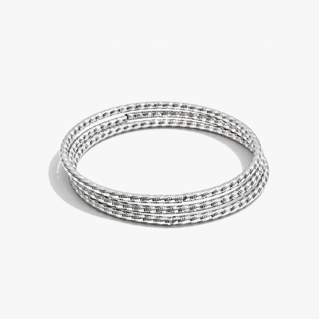 Brazalete De Tres Piezas Redonda Enchapado En Oro 18K Brazalete 13 ZAPRINI Plata 