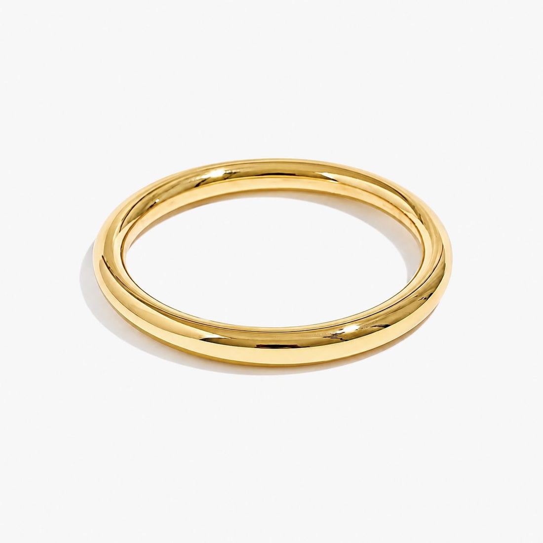 Brazalete Pulido Minimalista Enchapado En Oro 18K Brazalete 08 ZAPRINI 