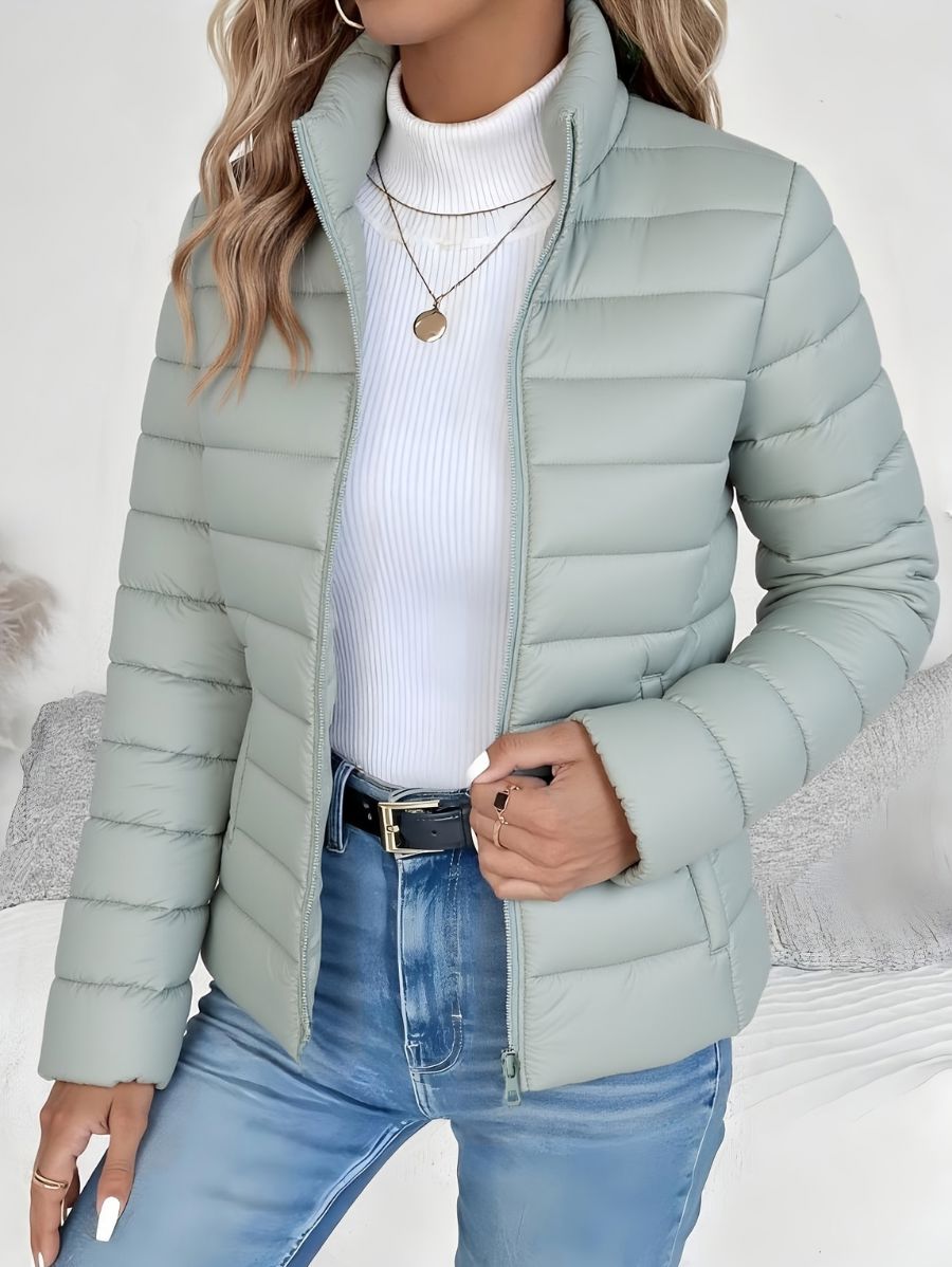 CAMPERA ACOLCHADA CON CIERRE Campera 08 ZAPRINI Verde S 