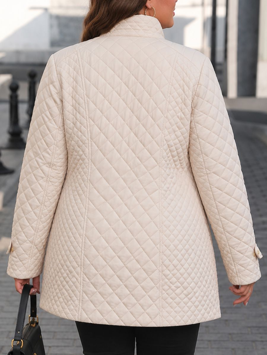 CAMPERA ACOLCHADA CON CUELLO ALTO PLUS SIZE Campera Plus Size 10 ZAPRINI 