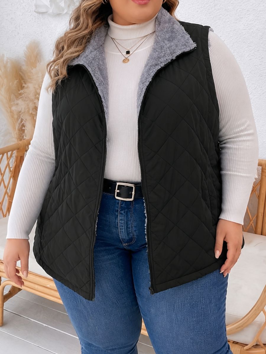 CAMPERA ACOLCHADA FORRADA SIN MANGAS PLUS SIZE Campera Plus Size 08 ZAPRINI 1XL 
