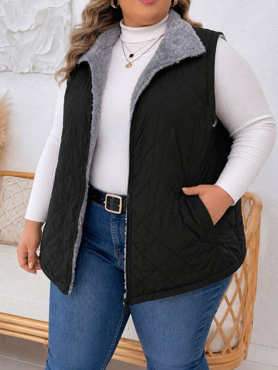CAMPERA ACOLCHADA FORRADA SIN MANGAS PLUS SIZE Campera Plus Size 08 ZAPRINI 