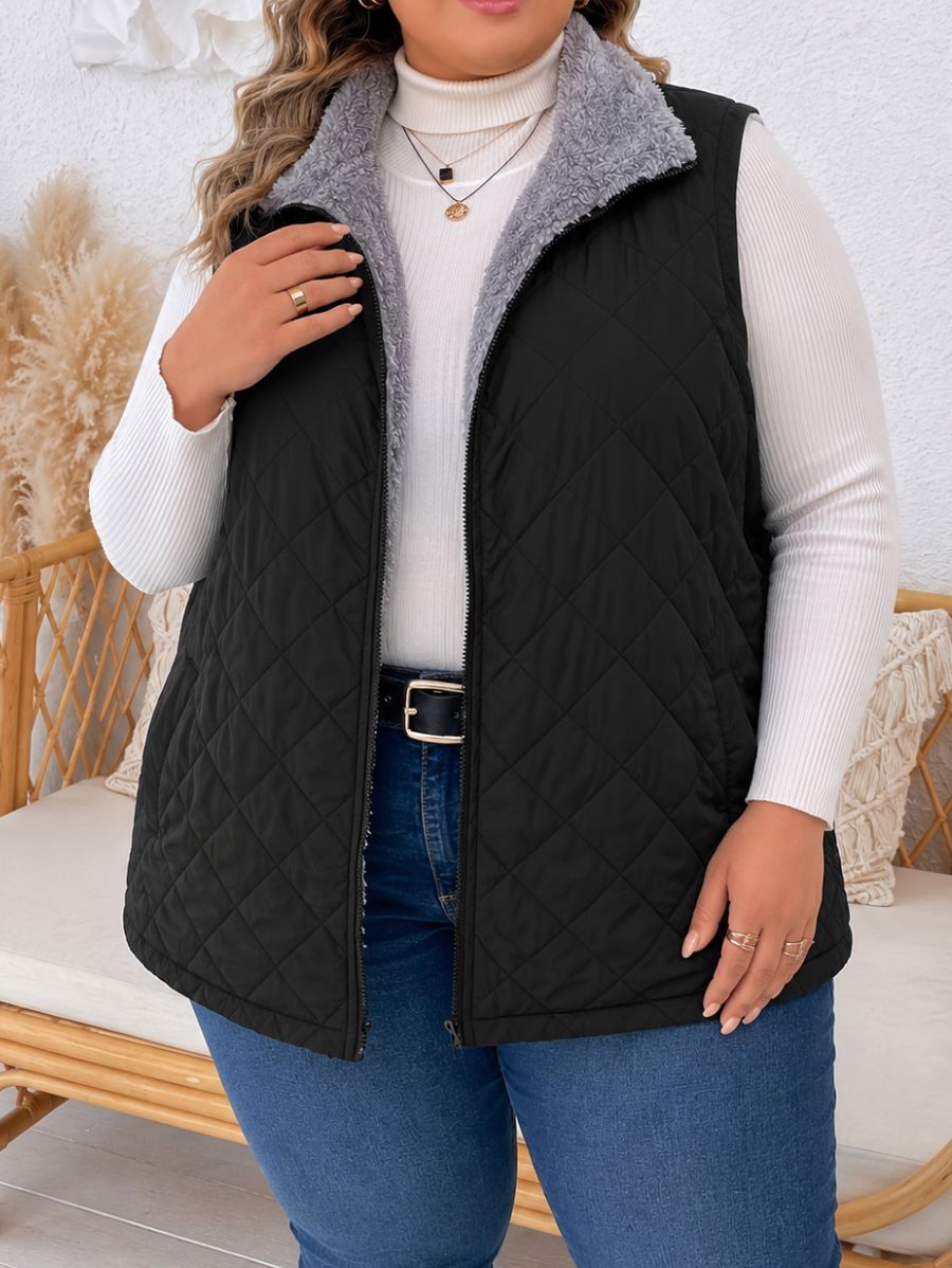 CAMPERA ACOLCHADA FORRADA SIN MANGAS PLUS SIZE Campera Plus Size 08 ZAPRINI 