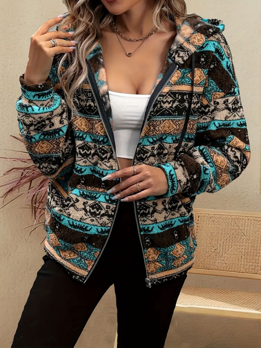 CAMPERA AFELPADA CON ESTAMPADO Campera 02 ZAPRINI S 