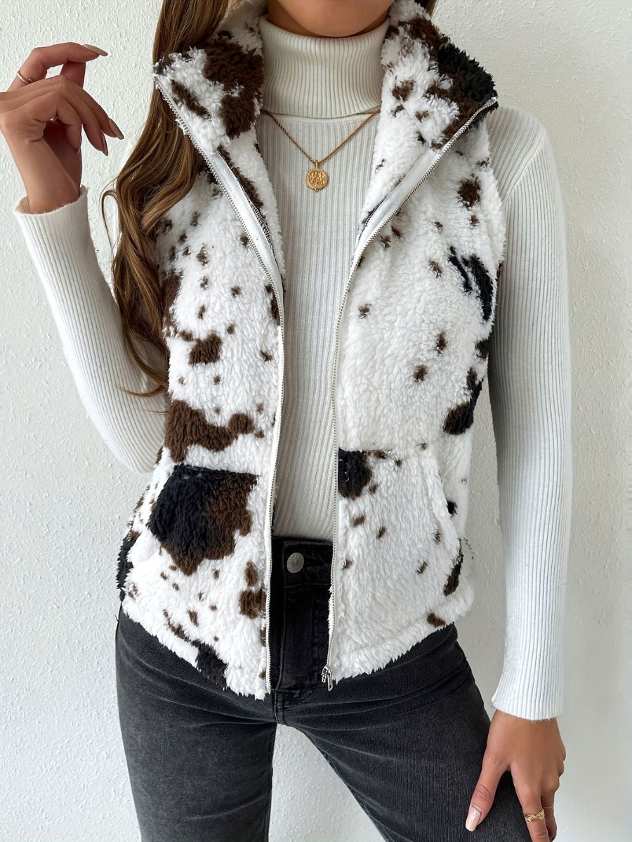 CAMPERA AFELPADA CON ESTAMPADO ANIMAL Campera 01 ZAPRINI S 