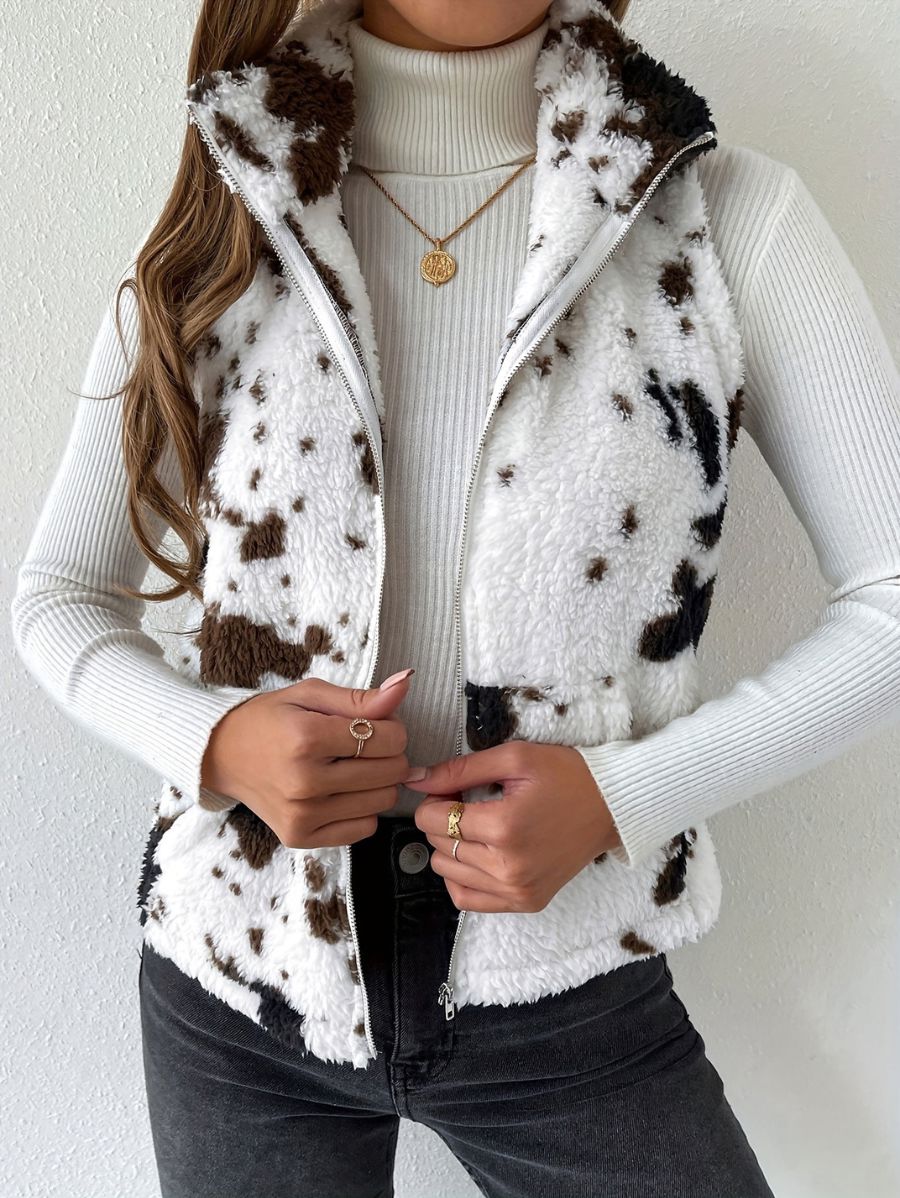 CAMPERA AFELPADA CON ESTAMPADO ANIMAL Campera 01 ZAPRINI 