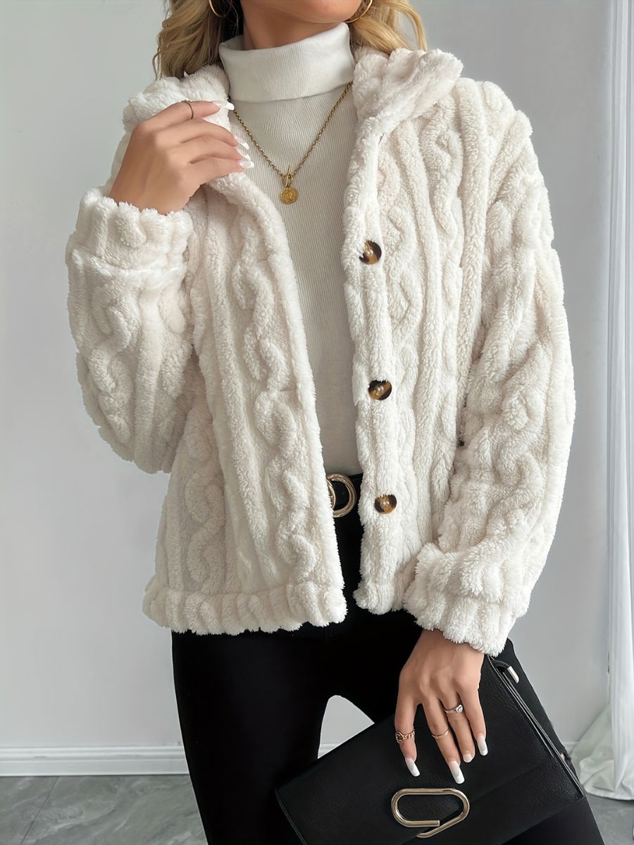 CAMPERA CON CUELLO AFELPADA Campera 05 ZAPRINI Beige S 