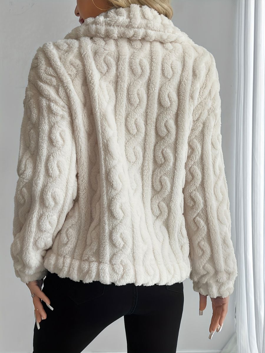 CAMPERA CON CUELLO AFELPADA Campera 05 ZAPRINI Beige S 