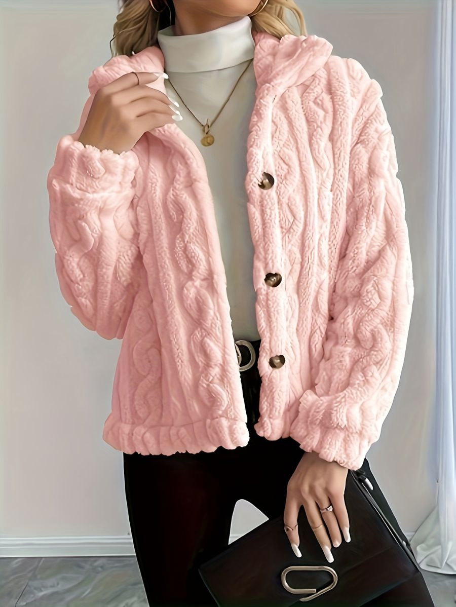 CAMPERA CON CUELLO AFELPADA Campera 05 ZAPRINI Rosa S 