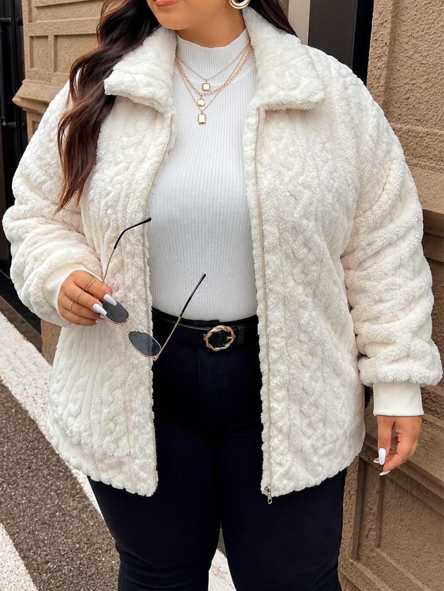 CAMPERA CON CUELLO AFELPADA PLUS SIZE Campera Plus Size 11 ZAPRINI 