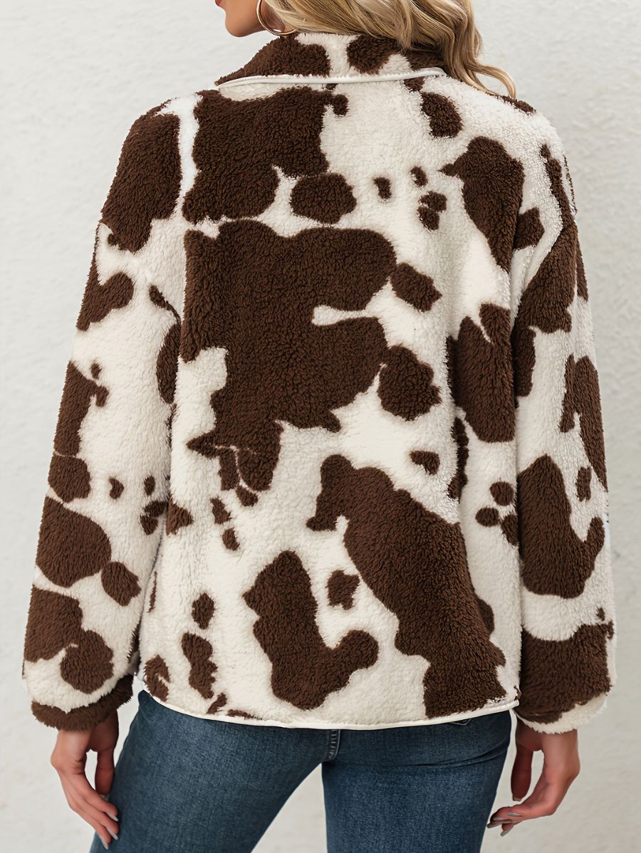 CAMPERA CON ESTAMPADO ANIMAL Y BOLSILLOS Campera 20 ZAPRINI 