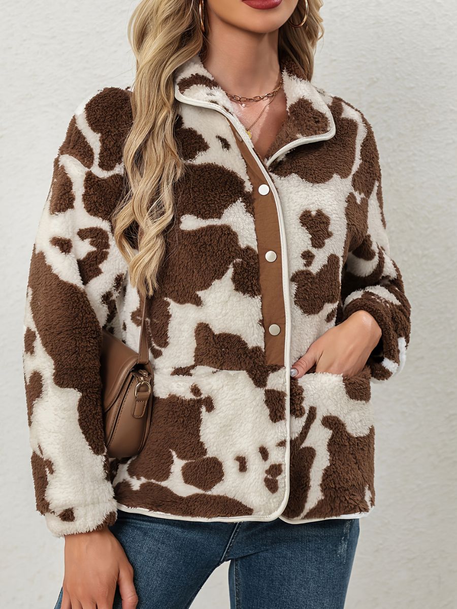 CAMPERA CON ESTAMPADO ANIMAL Y BOLSILLOS Campera 20 ZAPRINI 