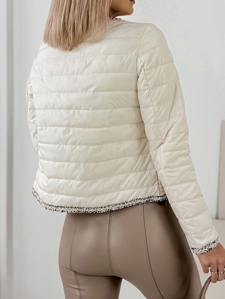 CAMPERA CON RIBETE Y BOTONES DE PERLAS Campera 38 ZAPRINI 