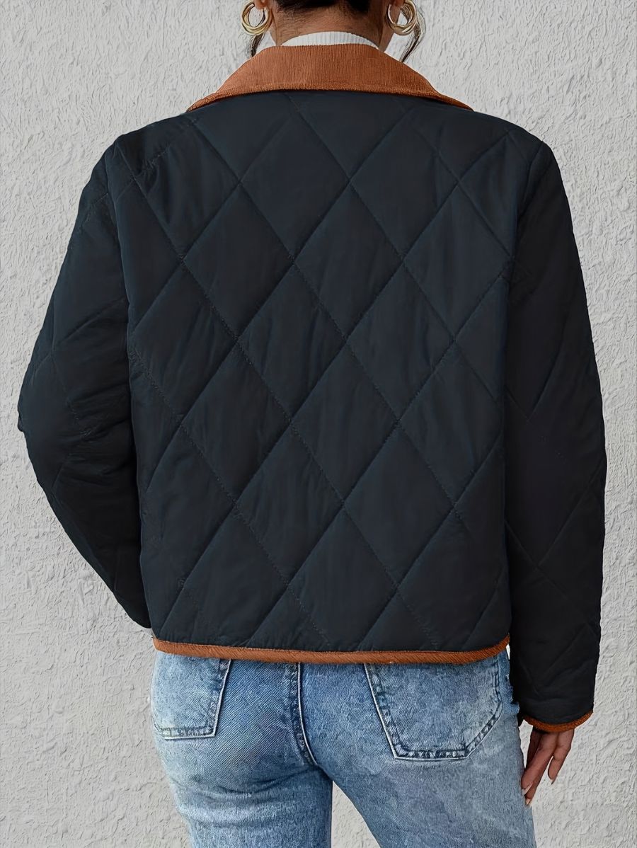 CAMPERA EN DOS TONOS CON BOLSILLOS Campera 37 ZAPRINI 