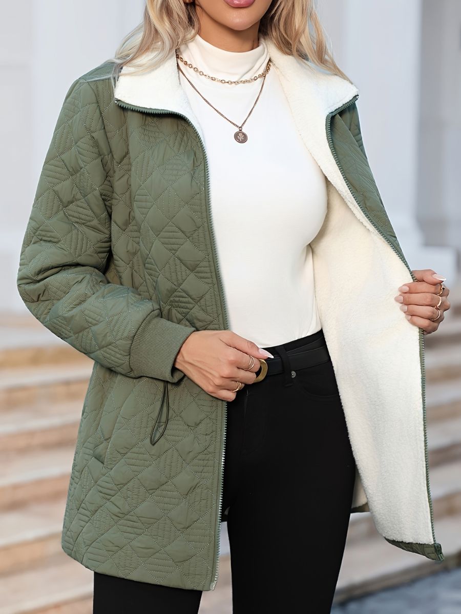CAMPERA FORRADA CON AJUSTE EN CINTURA Campera 31 ZAPRINI 