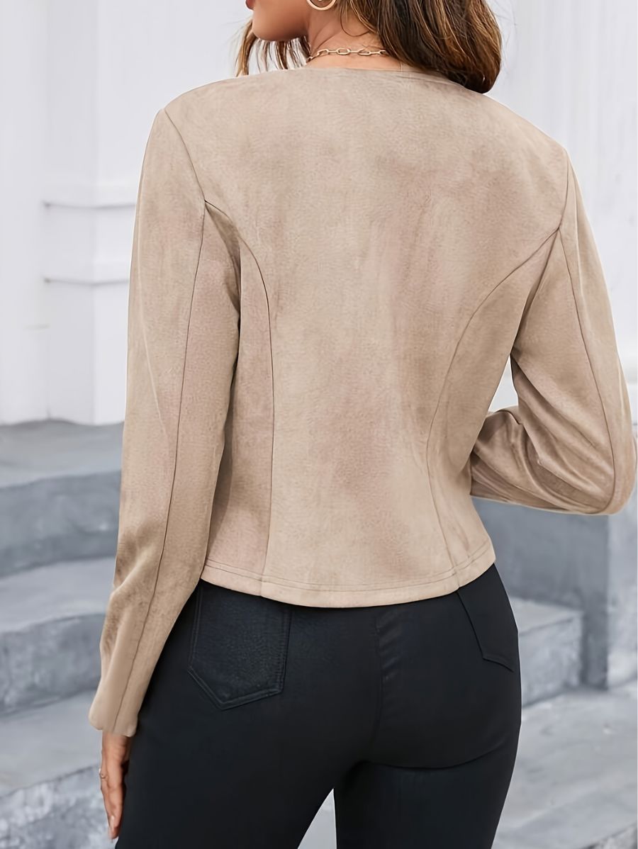CAMPERA GAMUZA CON CIERRE Campera 39 ZAPRINI 