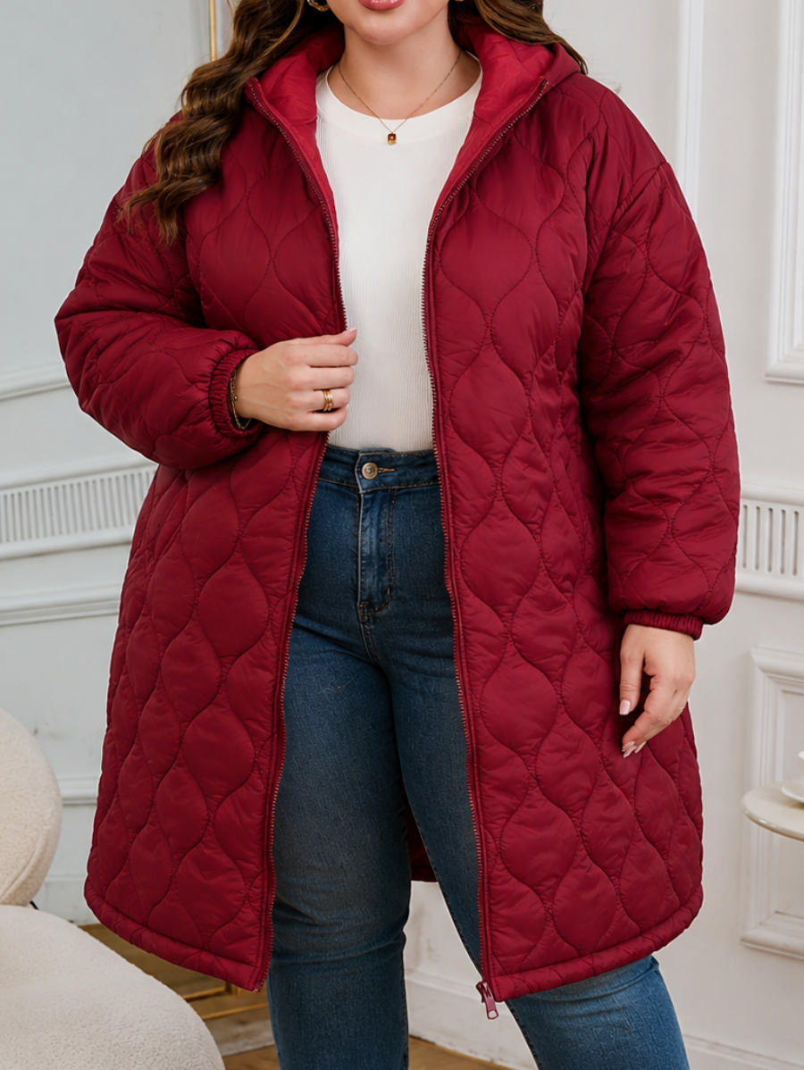 CAMPERA LARGA ACOLCHADA PLUS SIZE