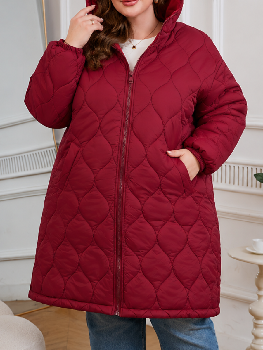 CAMPERA LARGA ACOLCHADA PLUS SIZE