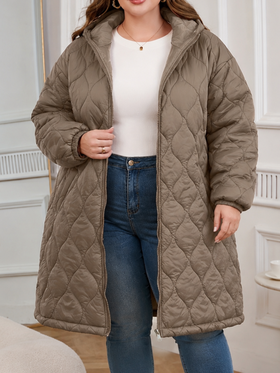 CAMPERA LARGA ACOLCHADA PLUS SIZE
