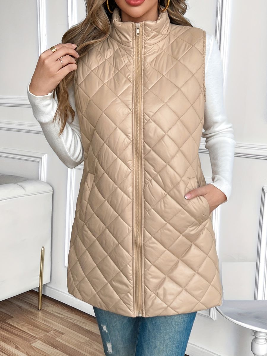 CAMPERA SIN MANGAS LARGA Campera 21 ZAPRINI Beige S 