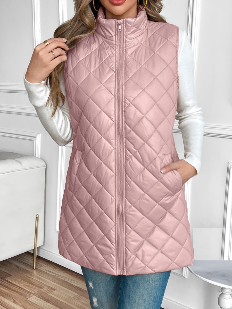 CAMPERA SIN MANGAS LARGA Campera 21 ZAPRINI Rosa S 