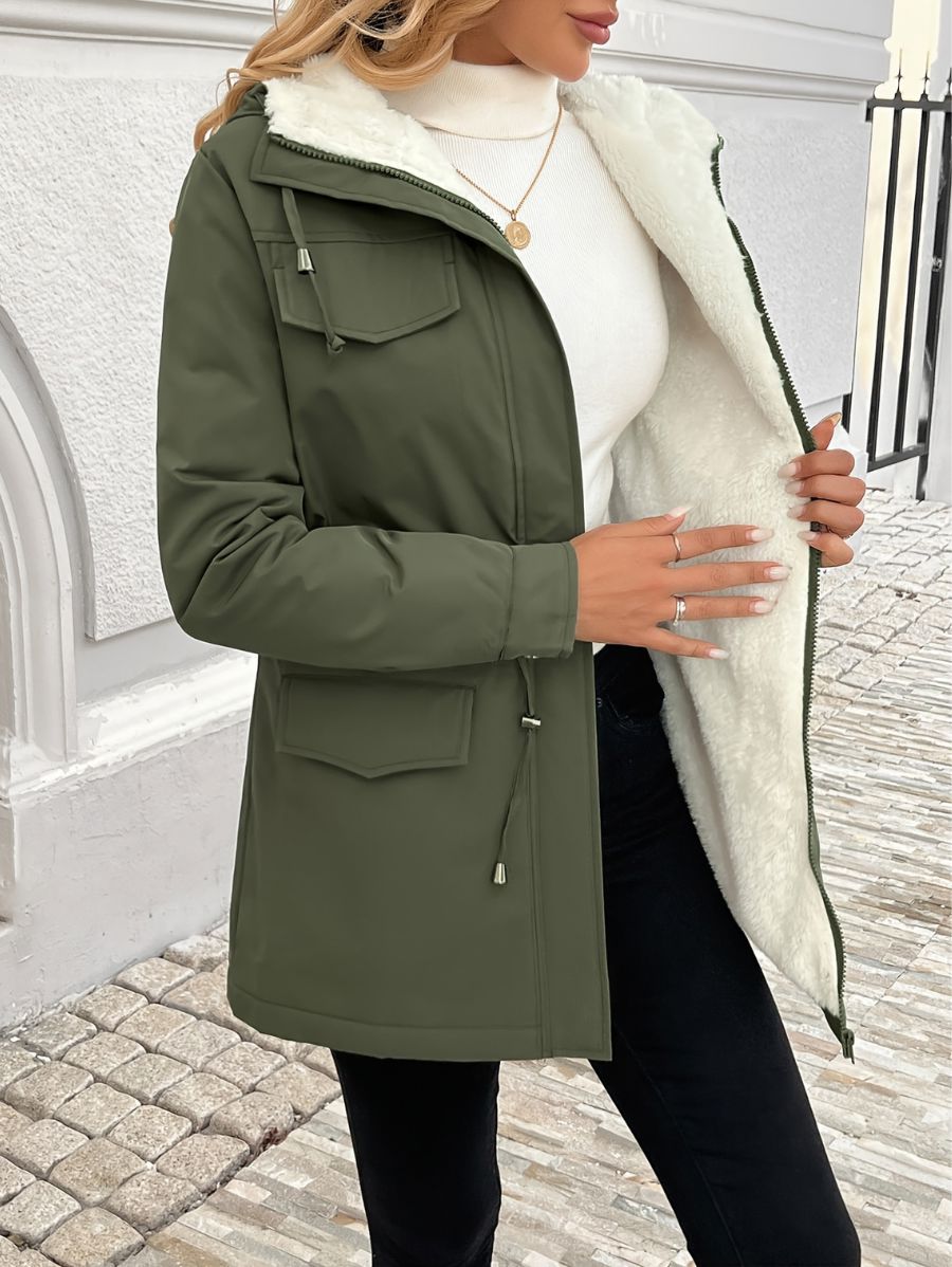 CAMPERA TIPO PARKA FORRADA Campera 09 ZAPRINI Verde S 