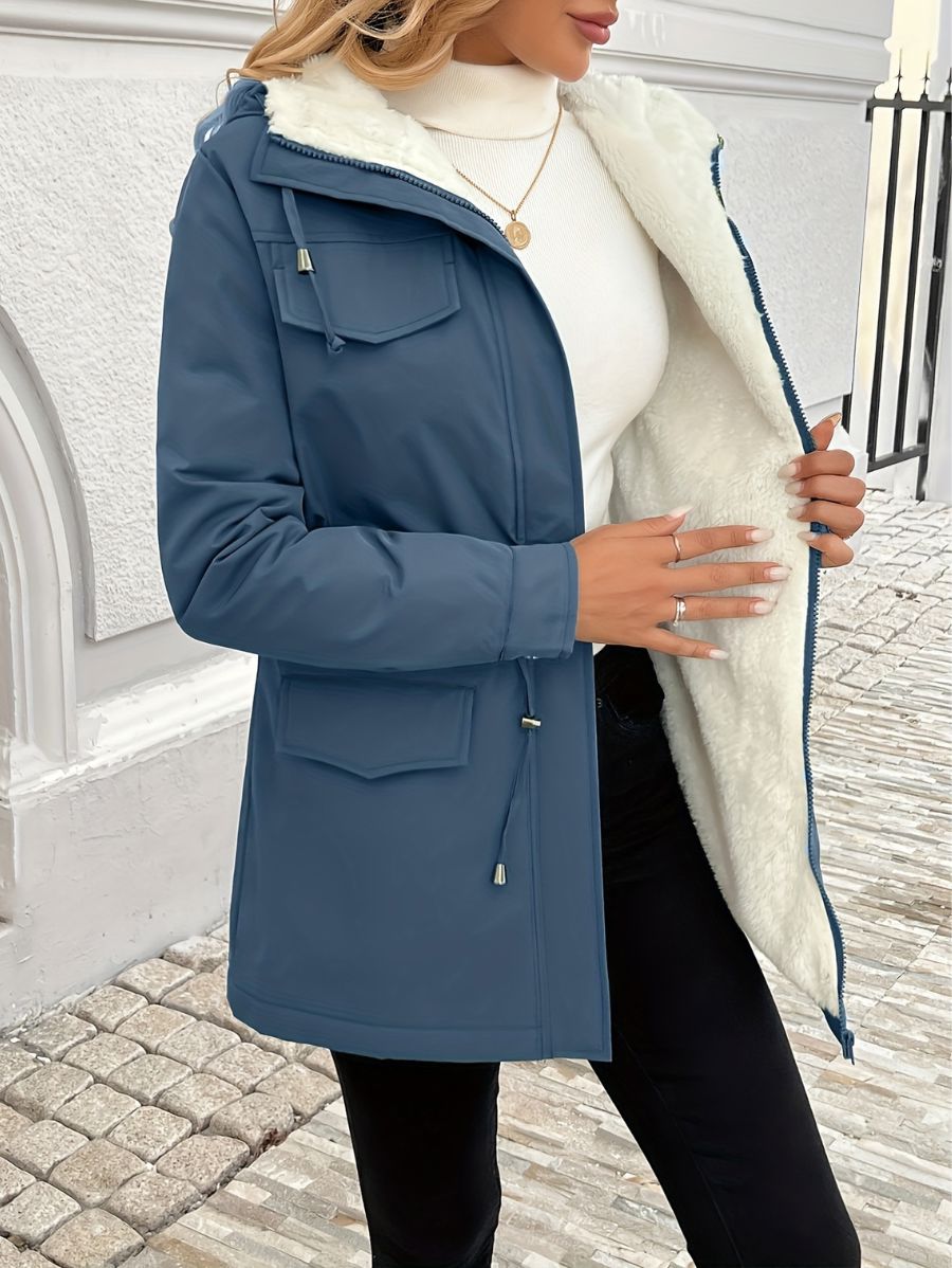 CAMPERA TIPO PARKA FORRADA Campera 09 ZAPRINI Azul S 