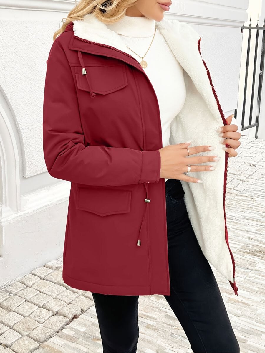 CAMPERA TIPO PARKA FORRADA Campera 09 ZAPRINI Rojo S 