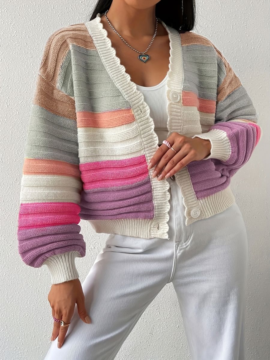 CÁRDIGAN A RAYAS CON MANGAS FAROL Cardigan 10 ZAPRINI S 