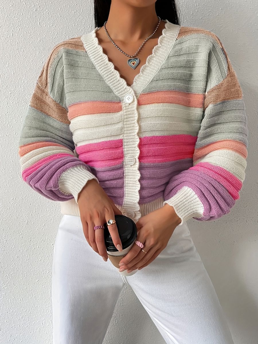 CÁRDIGAN A RAYAS CON MANGAS FAROL Cardigan 10 ZAPRINI 