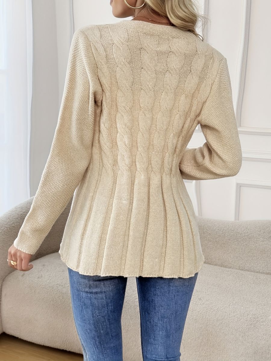 CÁRDIGAN CON BOTONES MANGA LARGA Cardigan 08 ZAPRINI 