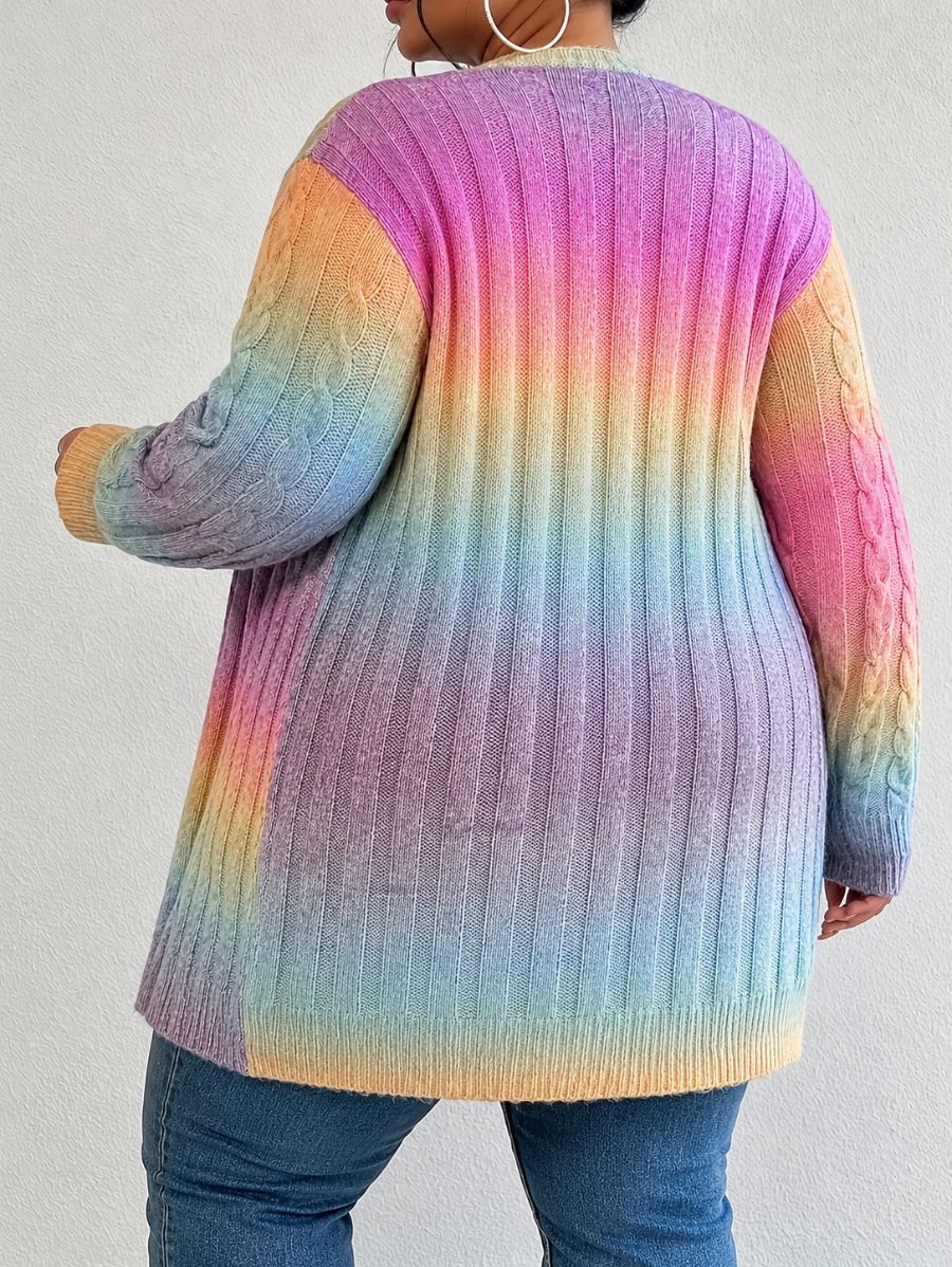CÁRDIGAN CON DEGRADADO PLUS SIZE Cardigan Plus Size 04 ZAPRINI 
